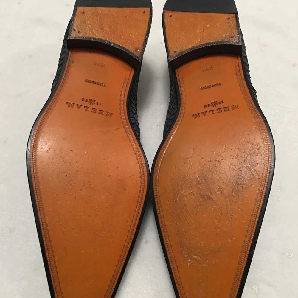 Mezlan Platinum Izano Blue Derby Dress Shoes - Picture 11 of 16